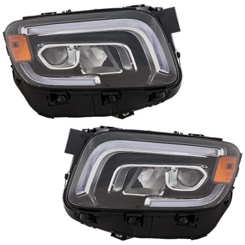 Replacement Driver and Passenger Side LED Headlight, With bulb(s)